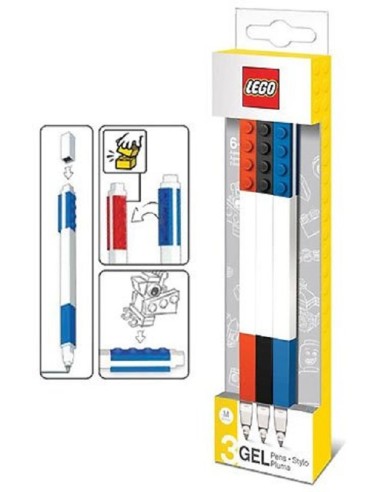 LEGO PENNE GEL ROSSA/BLU/NERA SET DA 3 51513