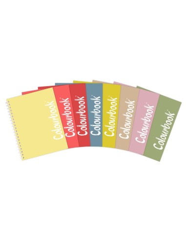 QUADERNO A5 SPIRALATO PASTEL COLOURBOOK - 80 FG. RIG. 1R