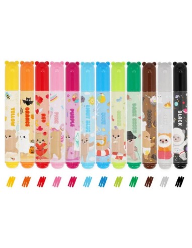 SET DI 12 PENNARELLI LEGAMI - TEDDY FRIENDS