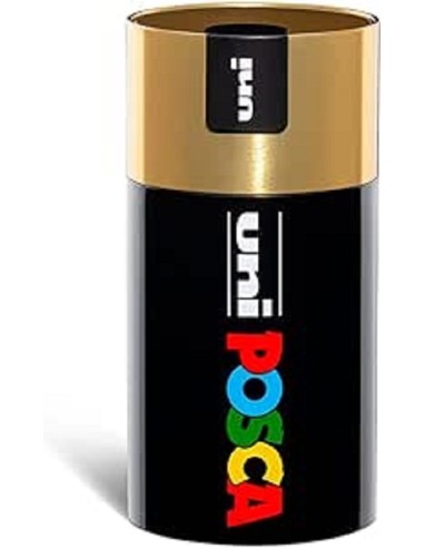 UNI POSCA SET COMPLETO CON 18 PENNARELLI ACRILICI ASSORTITI PT. 2,5mm