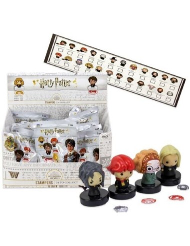 HARRY POTTER BUSTINA A SORPRESA TRA 24 PERSONAGGI TIMBRO CON FIGURA 3D