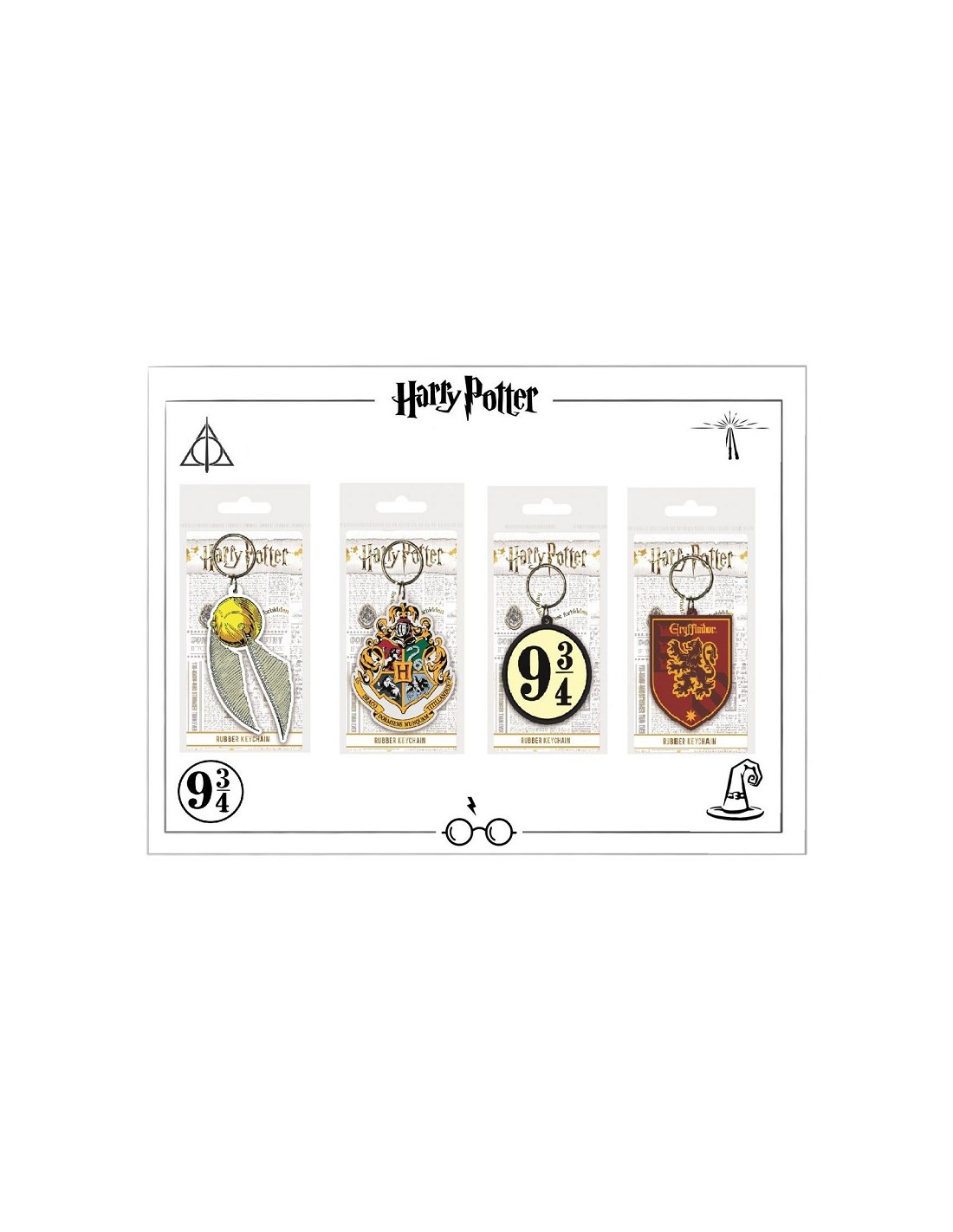 HARRY POTTER PORTACHIAVI IN GOMMA 9 3/4 RK68475C | Guida Book Store