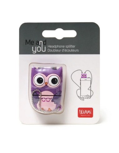 Adattatore X Cuffiette 3.5 mm Suddivisibile Me&you Gufetto