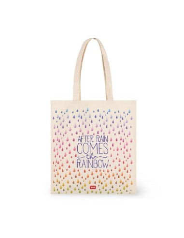 BORSA DI COTONE - AFTER RAIN COMES THE RAINBOW