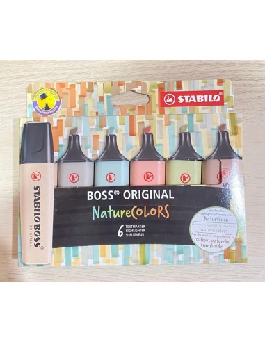 EVIDENZIATORI STABILO BOSS ORIGINAL NATURECOLORS CONF. DA 6