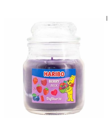 CANDELA HARIBO PICCOLA IN VETRO 85gr. - BERRY MIX