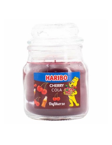 CANDELA HARIBO PICCOLA IN VETRO 85gr. - CHERRY COLA