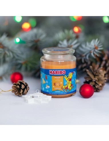 HARIBO CANDELA GRANDE PROFUMATA IN VETRO 510gr - WINTER FUN