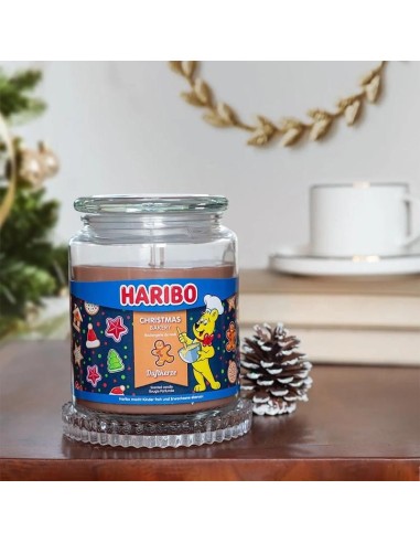 HARIBO CANDELA GRANDE PROFUMATA IN VETRO 510gr - CHRISTMAS BAKERY