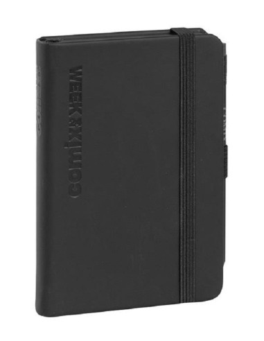 AGENDA COMIX 2024, 12 MESI, SETTIMANALE, POCKET - BLACK