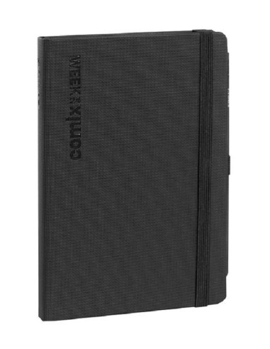 AGENDA COMIX 2024, 12 MESI, SETTIMANALE, POCKET - BLACK TX