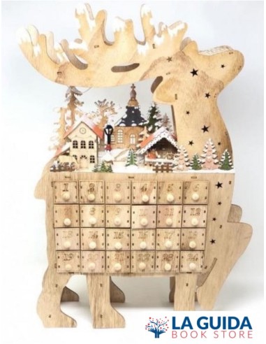 CALENDARIO DELL'AVVENTO RENNA 36x55cm