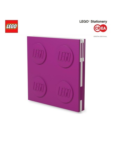 LEGO 2.0 - LOCKING NOTEBOOK - FUCSIA
