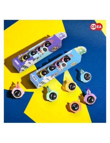EVIDENZIATORE TEMA SPAZIO ASTRONAUTA 6 IN 1