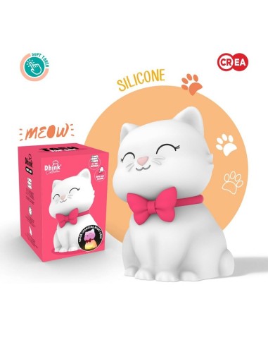 LAMPADA LED NOTTURNA GATTINO A BATTERIA