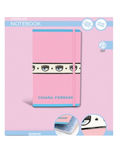 CHIARA FERRAGNI NOTEBOOK CON ELASTICO PIGNA