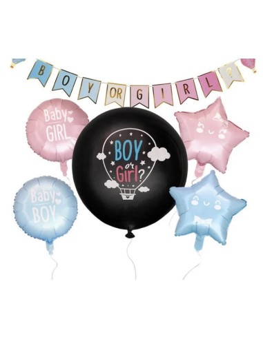 GENDER REVEAL PARTY KIT - ROSA O BLU, WE LOVE YOU