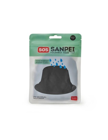 CAPPELLO ANTIPIOGGIA PIEGHEVOLE - BLACK