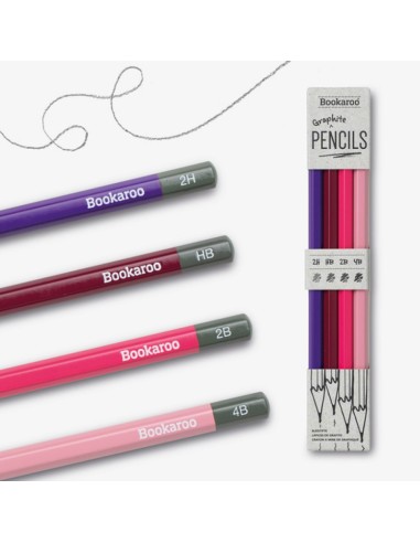 SET 4 MATITE BOOKAROO GRAPHITE