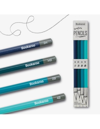 SET 4 MATITE BOOKAROO GRAPHITE