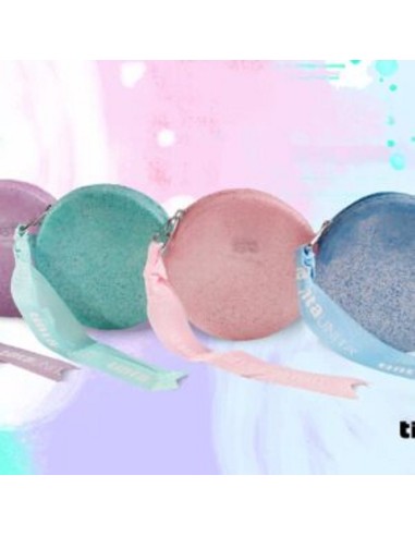 PORTAMONETE IN SILICONE GLITTERATO TINTA UNITA VINTAGE 2 COLORAZIONI 