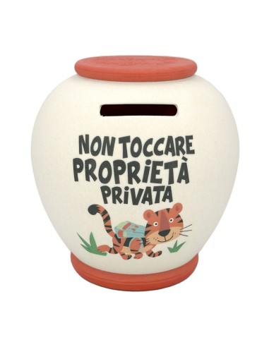 SALVADANAIO XL BAMBOO - NON TOCCARE PROPRIETA' PRIVATA