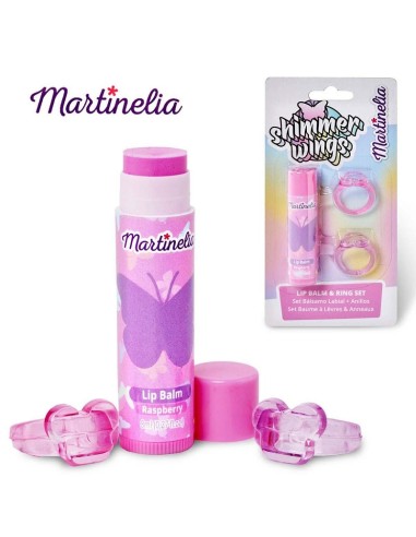 Martinelia Shimmer Wings Lip Balm & Ring Set