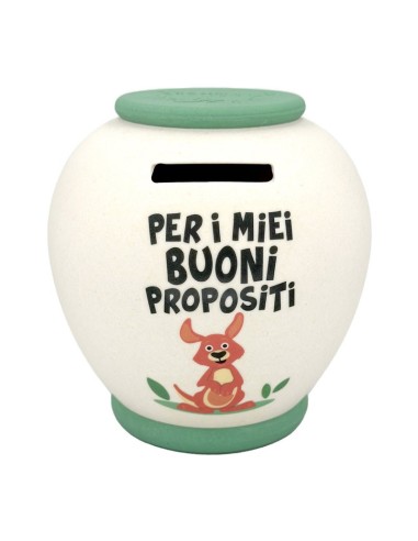 SALVADANAIO XL BAMBOO - PER I MIEI BUONI PROPOSITI