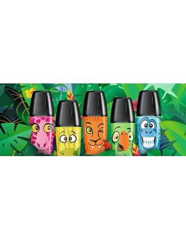 STABILO BOSS MINI HIGHLIGHTER FUNNIMALS GIALLO ZEBRA 