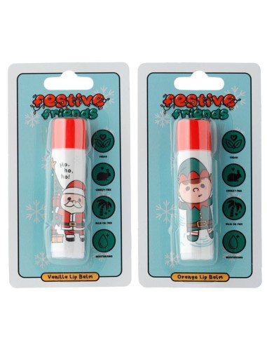 BURROCACAO STICK AMICI DEL NATALE - ELFO E BABBO NATALE
