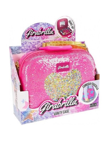 GIRABRILLA VANITY CASE ROSA CON CUORE 