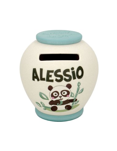 SALVADANAIO PERSONALIZZATO IN BAMBOO - ALESSIO