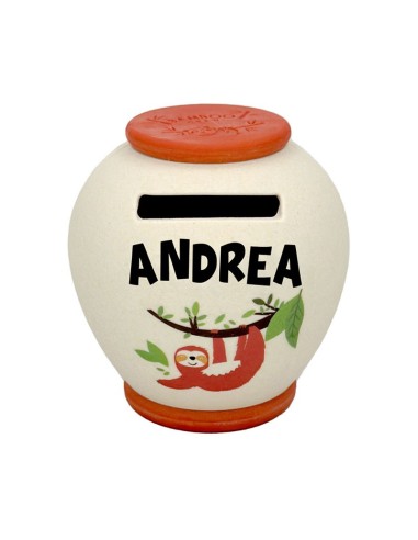 SALVADANAIO PERSONALIZZATO IN BAMBOO - ANDREA