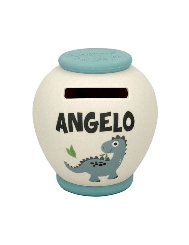SALVADANAIO PERSONALIZZATO IN BAMBOO - ANGELO