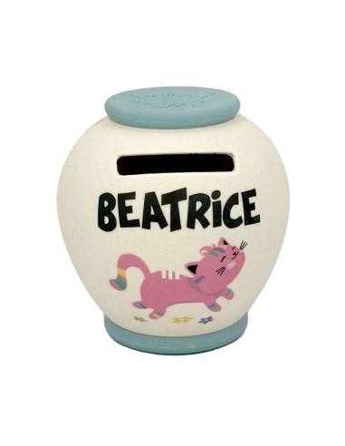 SALVADANAIO PERSONALIZZATO IN BAMBOO - BEATRICE