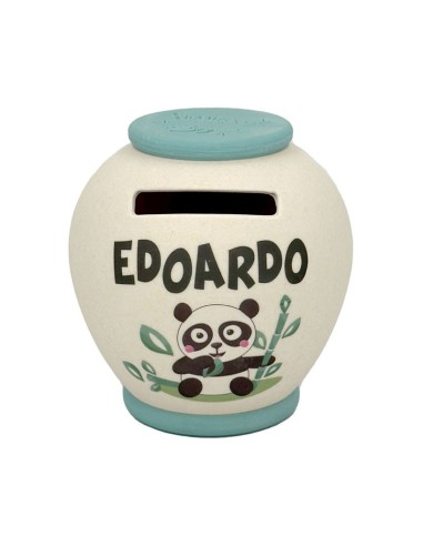 SALVADANAIO PERSONALIZZATO IN BAMBOO - EDOARDO