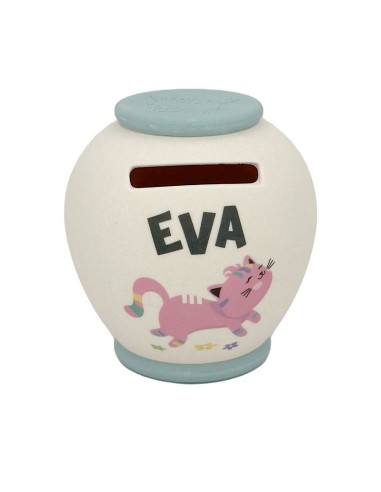 SALVADANAIO PERSONALIZZATO IN BAMBOO - EVA