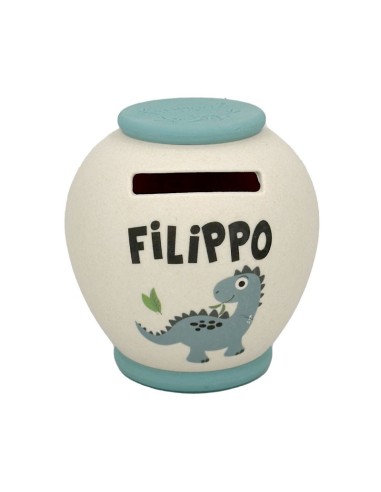 SALVADANAIO PERSONALIZZATO IN BAMBOO - FILIPPO