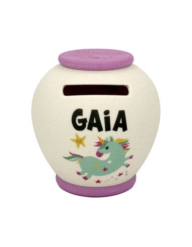 SALVADANAIO PERSONALIZZATO IN BAMBOO - GAIA