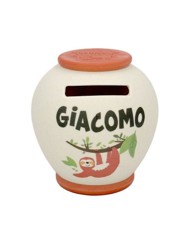 SALVADANAIO PERSONALIZZATO IN BAMBOO - GIACOMO