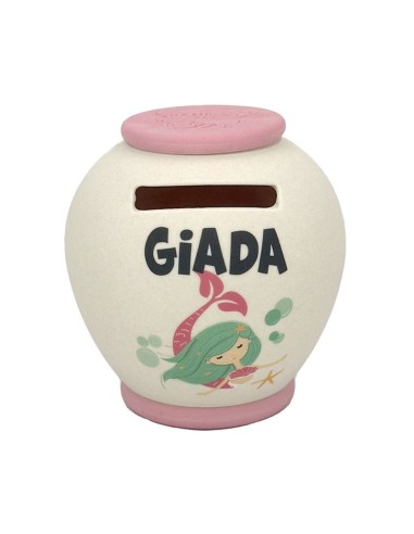 SALVADANAIO PERSONALIZZATO IN BAMBOO - GIADA