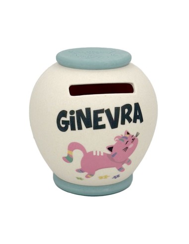 SALVADANAIO PERSONALIZZATO IN BAMBOO - GINEVRA