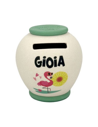 SALVADANAIO PERSONALIZZATO IN BAMBOO - GIOIA