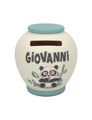 SALVADANAIO PERSONALIZZATO IN BAMBOO - GIOVANNI