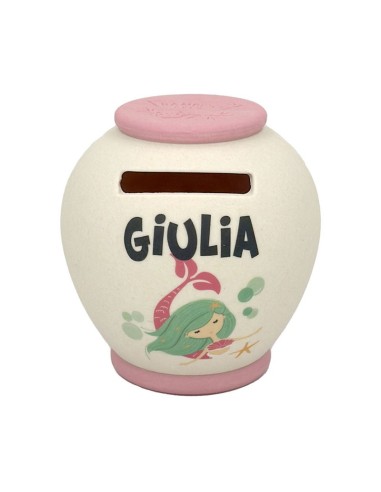 SALVADANAIO PERSONALIZZATO IN BAMBOO - GIULIA