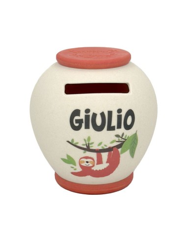 SALVADANAIO PERSONALIZZATO IN BAMBOO - GIULIO