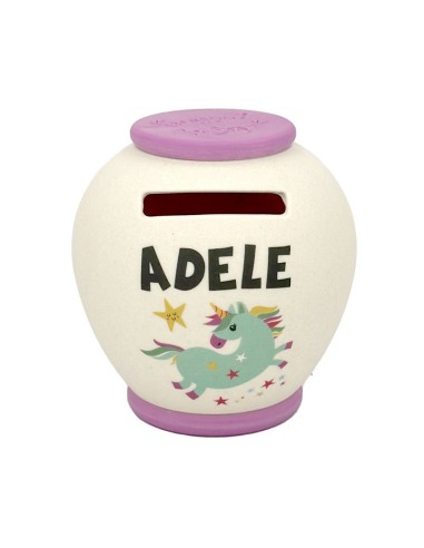SALVADANAIO PERSONALIZZATO IN BAMBOO - ADELE