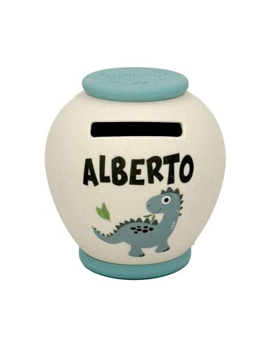 SALVADANAIO PERSONALIZZATO IN BAMBOO - ALBERTO