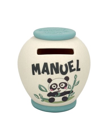SALVADANAIO PERSONALIZZATO IN BAMBOO - MANUEL