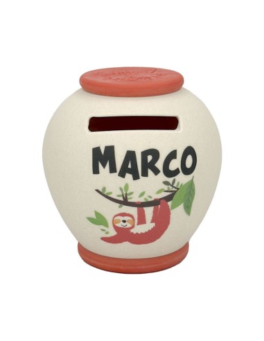 SALVADANAIO PERSONALIZZATO IN BAMBOO - MARCO